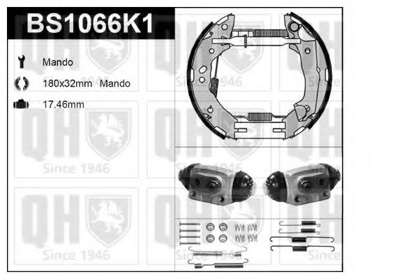 Imagine Set frana, frana tambur QUINTON HAZELL BS1066K1