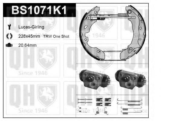 Imagine Set frana, frana tambur QUINTON HAZELL BS1071K1