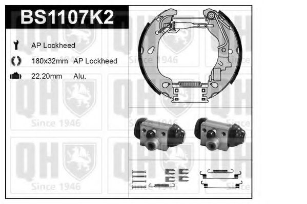 Imagine Set frana, frana tambur QUINTON HAZELL BS1107K2