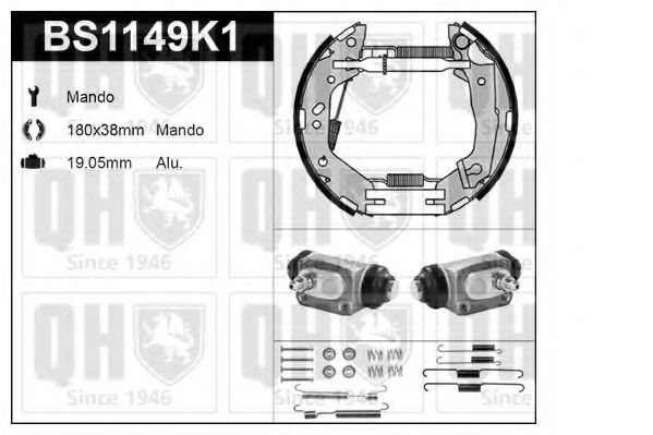 Imagine Set frana, frana tambur QUINTON HAZELL BS1149K1