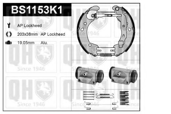 Imagine Set frana, frana tambur QUINTON HAZELL BS1153K1