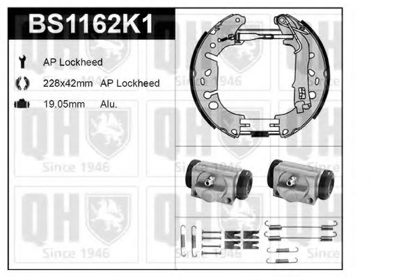 Imagine Set frana, frana tambur QUINTON HAZELL BS1162K1