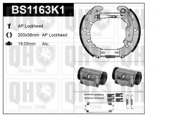 Imagine Set frana, frana tambur QUINTON HAZELL BS1163K1