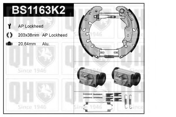 Imagine Set frana, frana tambur QUINTON HAZELL BS1163K2