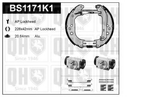 Imagine Set frana, frana tambur QUINTON HAZELL BS1171K1