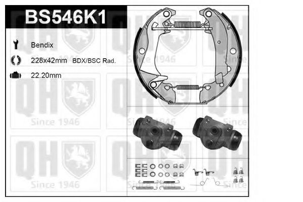 Imagine Set frana, frana tambur QUINTON HAZELL BS546K1