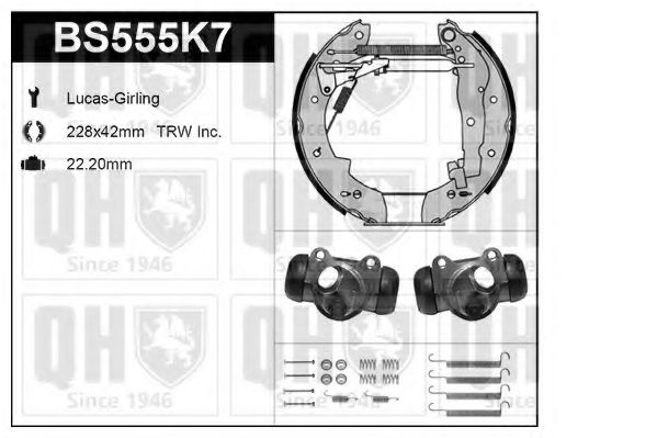 Imagine Set frana, frana tambur QUINTON HAZELL BS555K7