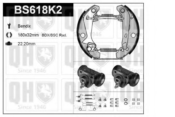 Imagine Set frana, frana tambur QUINTON HAZELL BS618K2