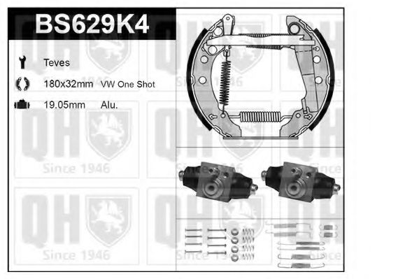 Imagine Set frana, frana tambur QUINTON HAZELL BS629K4