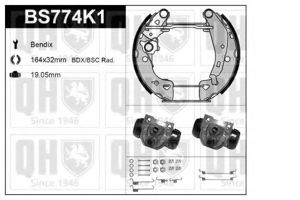 Imagine Set frana, frana tambur QUINTON HAZELL BS774K1