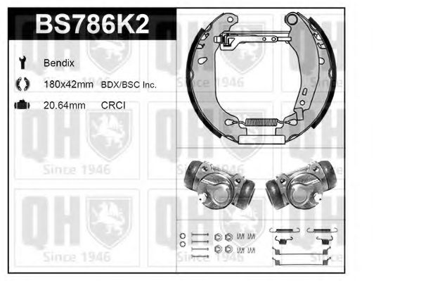 Imagine Set frana, frana tambur QUINTON HAZELL BS786K2