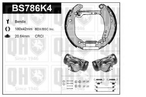 Imagine Set frana, frana tambur QUINTON HAZELL BS786K4