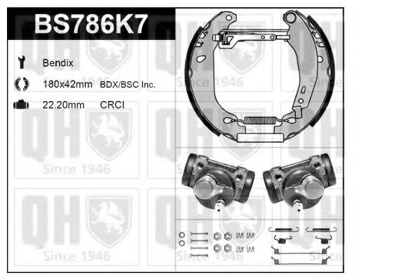 Imagine Set frana, frana tambur QUINTON HAZELL BS786K7