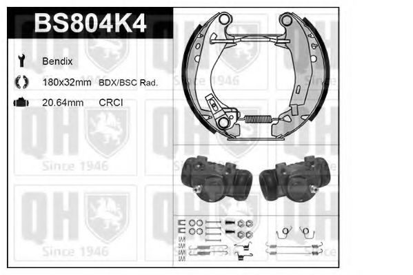 Imagine Set frana, frana tambur QUINTON HAZELL BS804K4