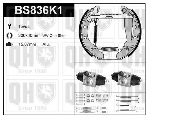 Imagine Set frana, frana tambur QUINTON HAZELL BS836K1