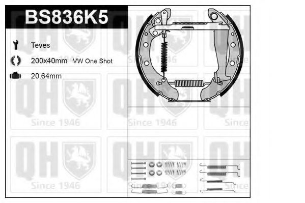 Imagine Set frana, frana tambur QUINTON HAZELL BS836K5