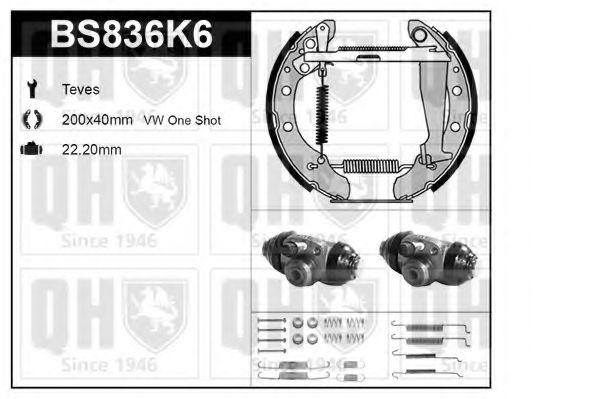 Imagine Set frana, frana tambur QUINTON HAZELL BS836K6