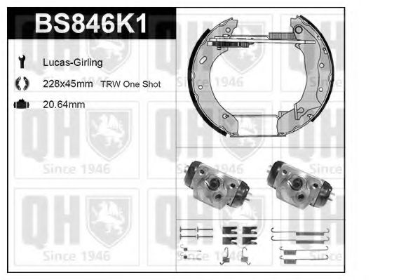 Imagine Set frana, frana tambur QUINTON HAZELL BS846K1