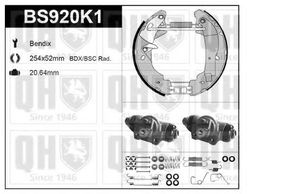 Imagine Set frana, frana tambur QUINTON HAZELL BS920K1