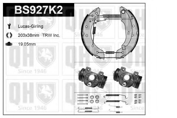 Imagine Set frana, frana tambur QUINTON HAZELL BS927K2