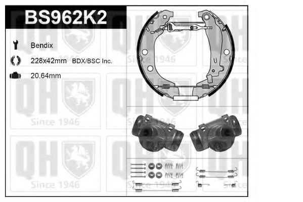 Imagine Set frana, frana tambur QUINTON HAZELL BS962K2