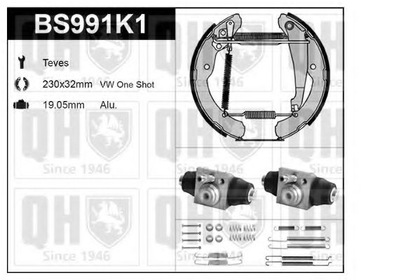 Imagine Set frana, frana tambur QUINTON HAZELL BS991K1