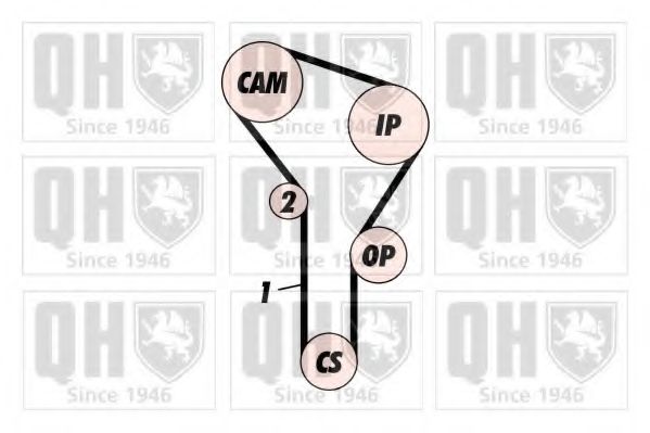 Imagine Set curea de distributie QUINTON HAZELL QBK100P