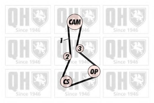 Imagine Set curea de distributie QUINTON HAZELL QBK371