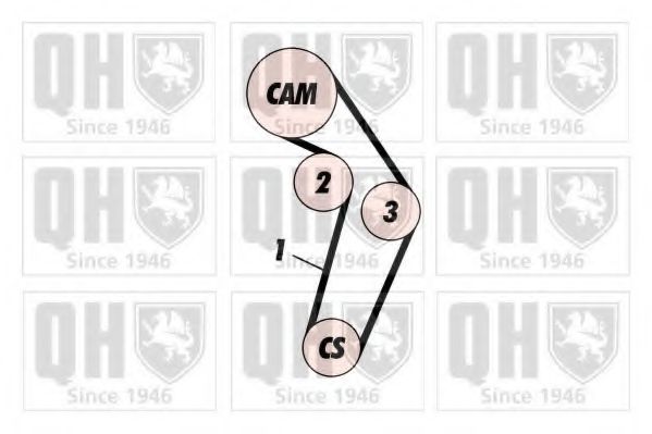 Imagine Set curea de distributie QUINTON HAZELL QBK384