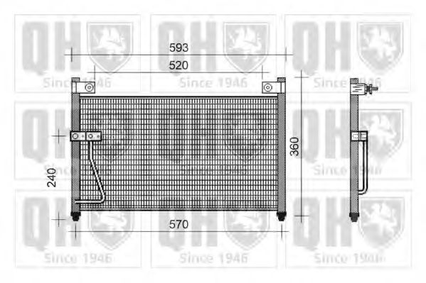 Imagine Condensator, climatizare QUINTON HAZELL QCN144