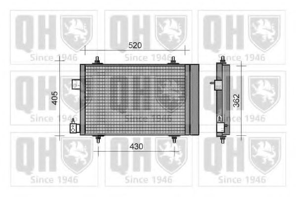 Imagine Condensator, climatizare QUINTON HAZELL QCN322