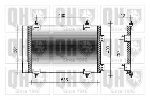 Imagine Condensator, climatizare QUINTON HAZELL QCN461