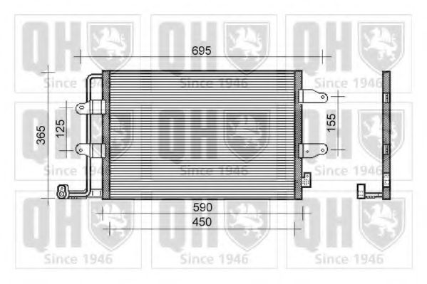 Imagine Condensator, climatizare QUINTON HAZELL QCN483