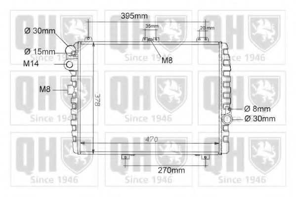 Imagine Radiator, racire motor QUINTON HAZELL QER1000