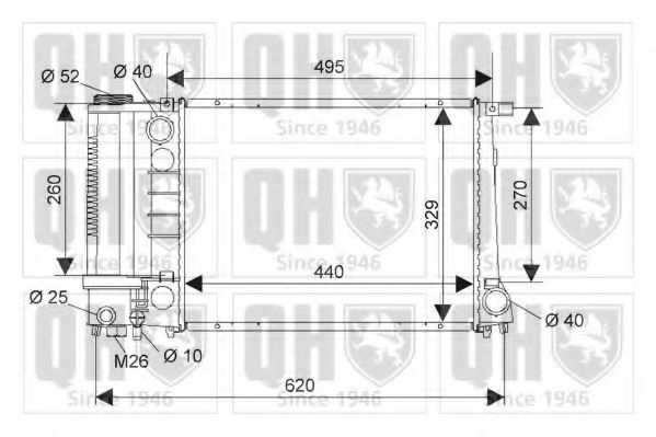 Imagine Radiator, racire motor QUINTON HAZELL QER1021