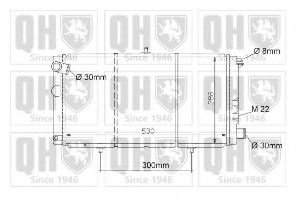 Imagine Radiator, racire motor QUINTON HAZELL QER1038