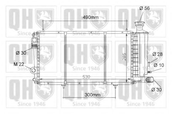 Imagine Radiator, racire motor QUINTON HAZELL QER1039