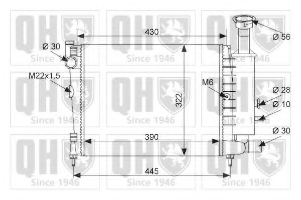 Imagine Radiator, racire motor QUINTON HAZELL QER1040