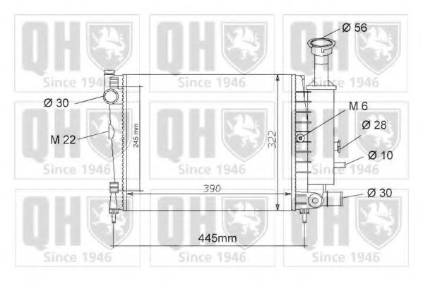 Imagine Radiator, racire motor QUINTON HAZELL QER1050