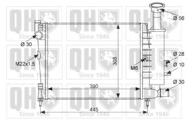 Imagine Radiator, racire motor QUINTON HAZELL QER1051