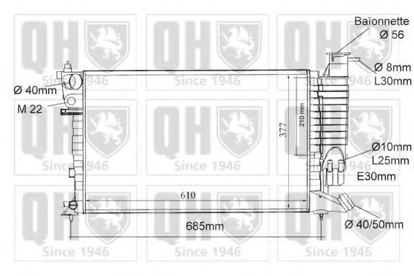 Imagine Radiator, racire motor QUINTON HAZELL QER1056