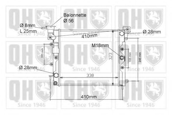 Imagine Radiator, racire motor QUINTON HAZELL QER1068