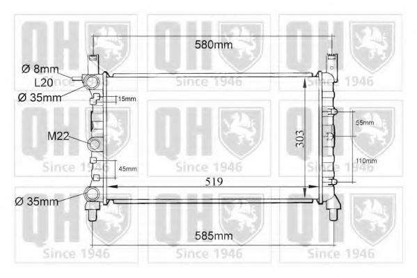 Imagine Radiator, racire motor QUINTON HAZELL QER1077