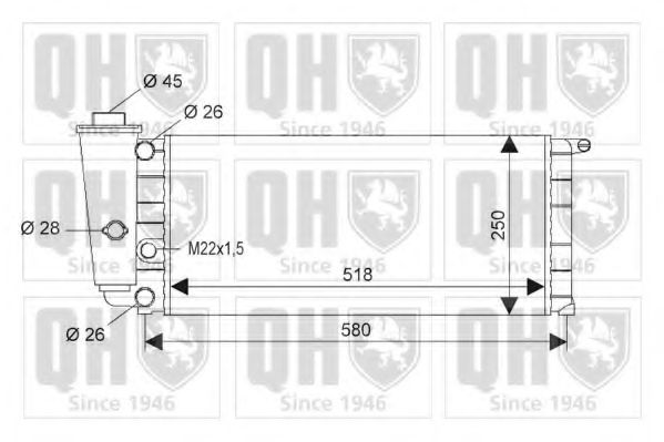 Imagine Radiator, racire motor QUINTON HAZELL QER1081