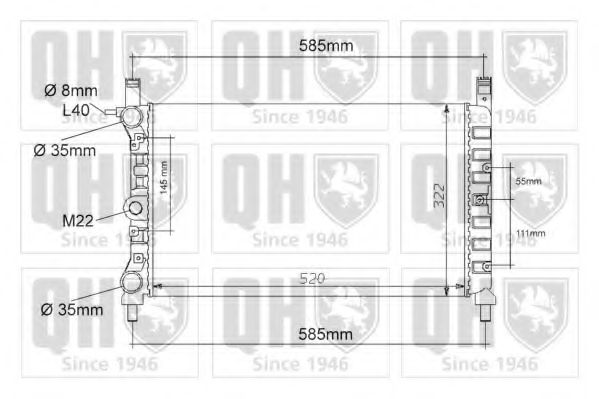 Imagine Radiator, racire motor QUINTON HAZELL QER1096