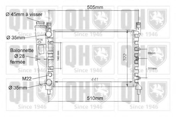 Imagine Radiator, racire motor QUINTON HAZELL QER1099