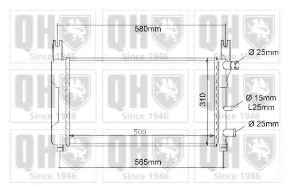 Imagine Radiator, racire motor QUINTON HAZELL QER1102