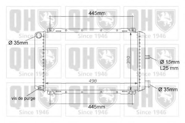 Imagine Radiator, racire motor QUINTON HAZELL QER1105