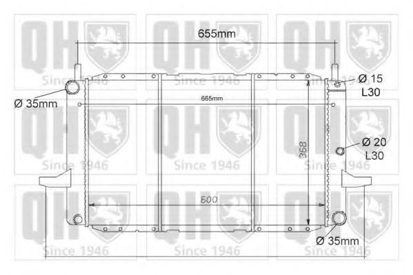 Imagine Radiator, racire motor QUINTON HAZELL QER1123