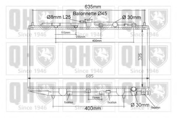 Imagine Radiator, racire motor QUINTON HAZELL QER1124